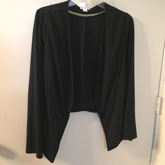 Xhiliration black cardigan sweater - Picture 2 of 6